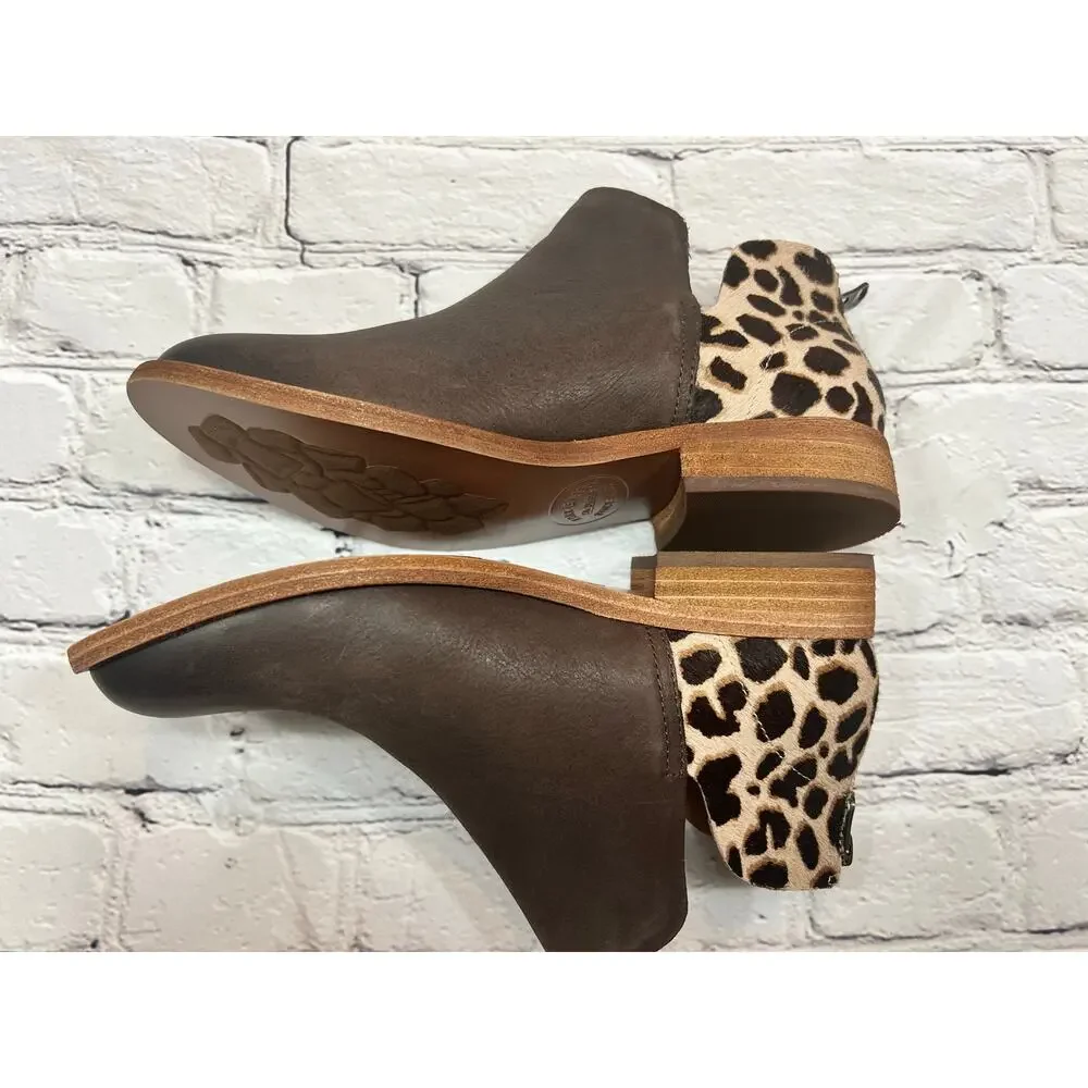 NEW Kork Ease Renny Booties brown Animal Print size 8 Calf Hair & Leather - Picture 2 of 12